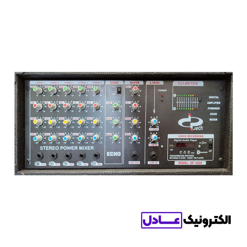 پاور آمپلی فایر اکو دار DP TECH-DP4000 plus